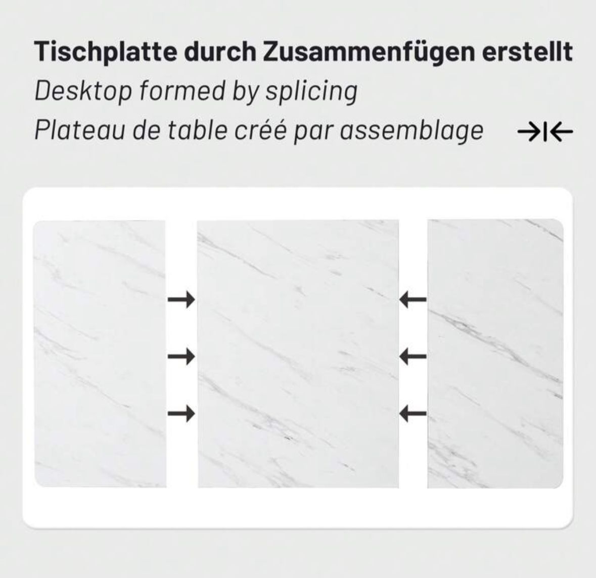 (White And Black )140 X 80cm Dining Table,(1-Pcs), Modern Kitchen Table, Metal Frame Rectangular Dining Table In Modern Marble Pattern Kitchen Table With Adjustable Feet For Dining Room Living Room( Excluding Chairs)